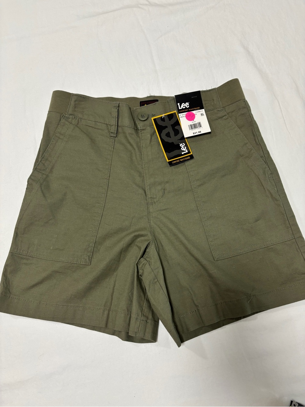 Lee Women's Olive Green Utility Cargo Shorts